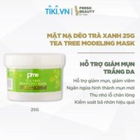 Mặt nạ dẻo trà xanh PIME Tea Tree Mask giảm viêm mụn, hút và kiềm dầu, làm sáng da 25g