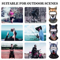 Mặt nạ đi xe đạp động vật 3D Unisex Mặt nạ mũ trùm đầu toàn mặt dễ thương cho ngày lễ Cosplay