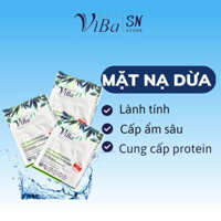 Mặt nạ dừa sinh học VIBA Cung Cấp Protein Lên Men Sinh Học và Lợi Khuẩn Cho Da Giúp Da Căng Bóng Mịn Màng