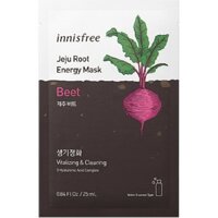 Mặt nạ dưỡng ẩm cấp nước thanh lọc làm sạch da tinh chất củ cải đường Innisfree Jeju Root Energy Mask 25ml – 33.000đ