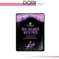 Mặt nạ dưỡng ẩm da săn chắc, mịn màng và cải thiện độ đàn hồi da Pax Moly Real Collagen Mask Pack 25ml ( Hộp 10 miếng )
