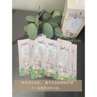 Mặt nạ dưỡng ẩm dầu cừu, dầu xả, cải thiện tóc khô và xoăn, kích thước du lịch, dưỡng ẩm mượt mà