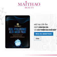 Mặt nạ dưỡng ẩm làm dịu da và cải thiện da khô ráp Pax Moly Real Hyaluronic Acid Mask Pack 25ml ( Hộp 10 miếng )