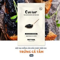 Mặt nạ dưỡng cao cấp Prettyskin đủ vị lẻ 1 miếng - Trứng cá tầm