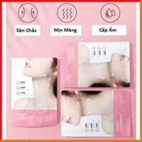 Mặt nạ Dưỡng Cổ HUNMUI Xóa Tan Nếp Nhăn, Chống Lão Hóa Vùng Da cổ - hộp 6 gói - HTstore
