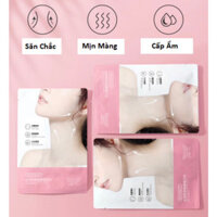 Mặt nạ Dưỡng Cổ HUNMUI Xóa Tan Nếp Nhăn, Chống Lão Hóa Vùng Da cổ - hộp 6 gói queenshop88