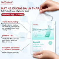 Mặt Nạ Dưỡng Da pH Thấp giúp da mịn mượt, sáng khỏe 25ml*10 miếng - Cell Fusion C Low Ph pHarrier Mask (Korea)