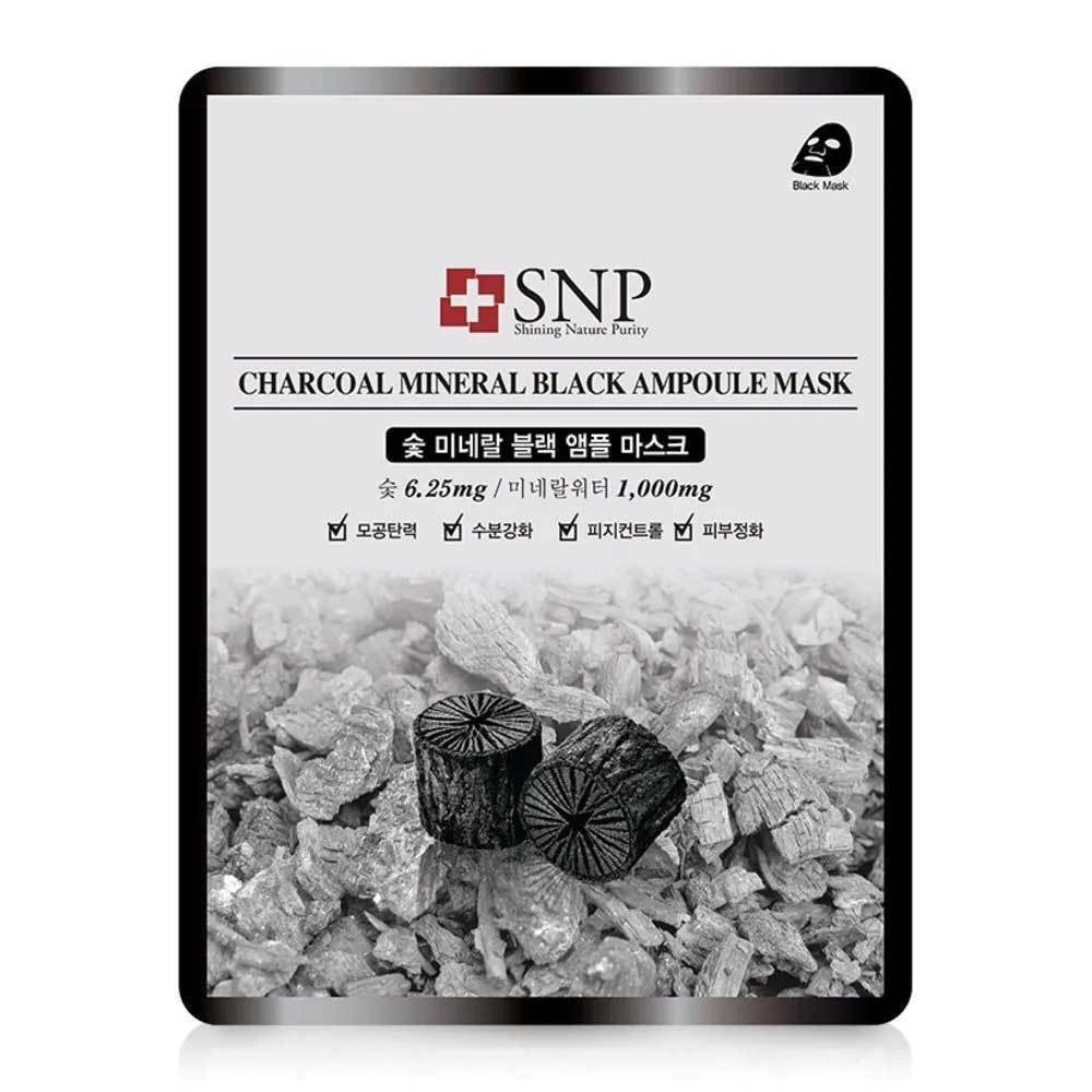 Mặt nạ dưỡng da SNP Charcoal Mineral Black Ampoule Mask 25ml