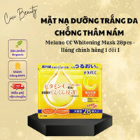 Mặt Na Dưỡng Trắng Da Melano CC Whitening Mask 28 Miếng - Chuẩn NỘI ĐỊA NHẬT
