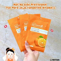 Mặt Nạ Dưỡng Trắng Da Vitamin C Prettyskin 25ml Hộp 10 miếng Nhathuocanhan