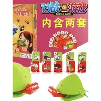 Mặt nạ ếch tắc kè hoa nhếch lưỡi, trò chơi thổi miệng vui nhộn, thiệp thổi đám cưới, trò chơi bảng sáng tạo, đồ chơi đám cưới