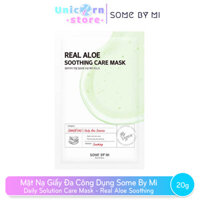 Mặt Nạ Giấy Đa Công Dụng Some By Mi Daily Solution Care Mask 20g - Aloe Soothing