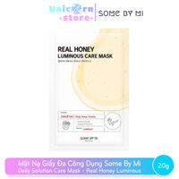Mặt Nạ Giấy Đa Công Dụng Some By Mi Daily Solution Care Mask 20g - Honey Luminous