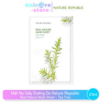Mặt Nạ Giấy Dưỡng Da Nature Republic Real Nature Mask Sheet 23ml - Tee Tree