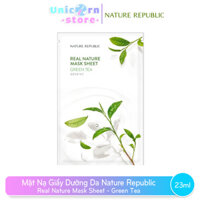 Mặt Nạ Giấy Dưỡng Da Nature Republic Real Nature Mask Sheet 23ml - Green Tea