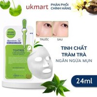 Mặt Nạ Giấy Mediheal Dưỡng Trắng Da Giảm Mụn Tái Tạo Phục Hồi Da 24mlMiếng - 3X Tea Tree