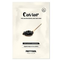 Mặt Nạ Giấy Prettyskin Total Solution Essential Seat Mask Caviar - Trứng Cá Muối