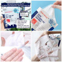 Mặt Nạ Giấy Sur.Medic Super Hyaluronic 100™ Aqua Mask 30g Bù Nước tức thì, cấp ẩm cho da, phục hồi da yếu, da khô