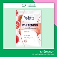 Mặt Nạ Giấy Trắng Da Cà Chua Vedette Whitening Sheet Mask - 22ml