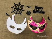 Mặt nạ giấy trang trí - Công vũ hoa