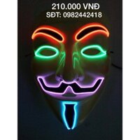 Mặt nạ hacker anonymous đèn phát sáng Shopsivale  Emã PU