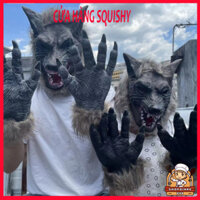 Mặt nạ hòa mình Ma Sói, mặt nạ kinh dị, mặt nạ Chó Sói, Ma Sói đồ giải trí Halloween cosplay hacker