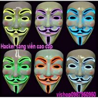 MẶT NẠ HÓA TRANG HACKER anonymous đèn led viền cao cấp chính hãng-f71