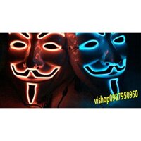 MẶT NẠ HÓA TRANG HACKER anonymous đèn led viền cao cấp chính hãng