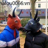 Mặt Nạ Hóa Trang Hình Đầu Bò Sữa Trâu Độc Đáo Ngộ Nghĩnh Dịp Halloween