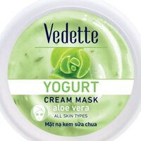 Mặt Nạ Kem Sữa Chua Dưỡng Ẩm Sâu Vedette Nha Đam Làm Dịu Da - Hũ 120ml