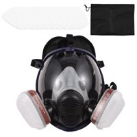 Mặt nạ khí Xịt hóa học Sơn chống formaldehyde Mặt nạ than hoạt tính Silicone Bộ lọc toàn mặt An toàn thoáng khí Tấm chắn toàn mặt Vỏ bảo vệ trong suốt