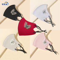 Mặt nạ kim cương bướm thêu Mặt nạ kim cương chống bụi Mặt nạ hợp thời trang cá tính 3D Mặt nạ ba chiều 25.1.13