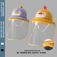 Mặt nạ kính chắn gió cho bé Thu Đông Đi chơi Dễ thương Bé Tập đi Chống rơi Mũ bảo vệ bé Bảo vệ cách ly Mũ xô zy25322