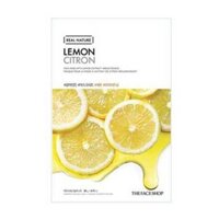 Mặt Nạ Làm Sáng Da THEFACESHOP REAL NATURE LEMON 20g