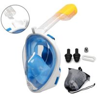 Mặt Nạ Lặn Biển Kèm Ống Thở Có Đầu Chờ Gắn Máy Ảnh Kính Bơi Lặn 180 Độ Tặng Kèm Nút Bịt Tai