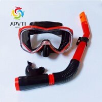 Mặt nạ lặn dưới nước APVTI, Kính lặn biển chống sương mù chống thấm nước, Mặt nạ hô hấp Thở an toàn Tầm nhìn rõ ràng Bộ đồ lặn nữ bơi lội