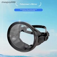 Mặt nạ lặn ống thở hình bầu dục tốt Mặt nạ câu cá toàn cảnh Kính lặn ống kính kính kính cường lực Kính lặn cho người lớn tốt