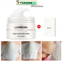Mặt Nạ LANBENA Lột Mụn Đầu Đen Miếng Dán gel Lột Mụn Mũi Làm Sạch Sâu 30g