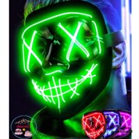 MẶT NẠ LED Hacker anonymous chiếu sáng thời thượng - MẶT NẠ sàng lọc PHÁT SÁNG