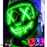 MẶT NẠ LED Hacker anonymous chiếu sáng thời thượng - MẶT NẠ thanh lọc PHÁT SÁNG