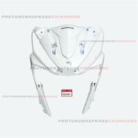 Mặt nạ lớn Wave RSX 110 2016 màu Trắng tem chữ Honda, Bộ mặt nạ trước Wave Rsx 110 Fi Bình Xăng Con 2015 2017 2018 2019