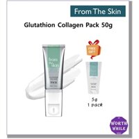 Mặt nạ lột da Collagen từ da Glutathione 50g / Mặt nạ chống lão hóa Hàn Quốc, Nâng cơ mặt, Tăng cường bức xạ, Giảm nếp nhăn - Thìa silicon tích hợp