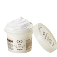 Mặt nạ massaga dưỡng trắng sáng tẩy da chết làn da chiết xuất gạo SKINFOOD RICE DAILY BRIGHTENING MASK WASH OFF 210g