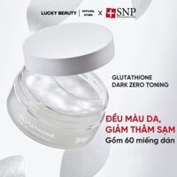 Mặt nạ mắt SNP Glutathione Dark Zero Toning miếng dán da mắt giúp dưỡng ẩm, giảm quầng thâm và mụn