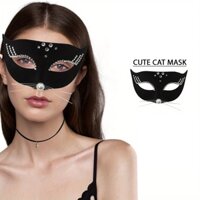Mặt nạ mèo đen cute cat , tai thỏ bờm cosplay hóa trang lễ hội
