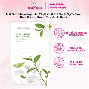 Mặt nạ Nature Republic Real Nature Green Tea Mask Sheet 23ml