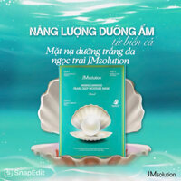 Mặt nạ ng ọc tr ai JMsolution (Hộp 10 miếng) với 3 bước dưỡng da trên 1 miếng mặt nạ - Tinh chất, mặt nạ, kem mắt.