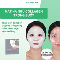 Mặt nạ ngủ collagen thủy phân Hàn Quốc cấp ẩm và dưỡng trắng da CSSD126 Aura Glow Spa