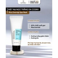 Mặt nạ ngủ COSRX ULTIMATE NOURISHING RICE OVERNIGHT SPA MASK