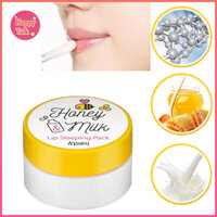 Mặt Nạ Ngủ Môi A'Pieu Honey & Milk Lip Sleeping Pack 6.7G / apieu honey milk / mặt nạ ngủ môi hồng / mặt nạ môi ngủ / mặt nạ môi mật ong / apieu lip oil